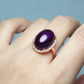 Adjustable Agate Ring - Natural Stone Energy for Harmony & Protection