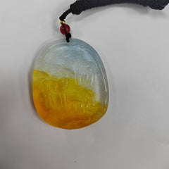 Boho Dragon Mosaic Pendant for Strength and Good Fortune