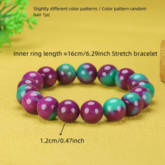 Elegant Red & Green Natural Stone Bracelet for Love, Healing & Harmony