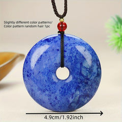 Bohemian Cosmic Galaxy Stone Pendant for Spiritual Intuition, Emotional Healing, and Unisex Style