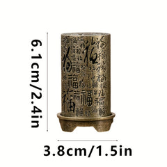 Handcrafted Mini Copper Incense Burner - Traditional Chinese Design for Yoga Meditation & Holiday Gifts