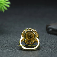 Elegant Red Agate Open Ring for Passion, Confidence, and Royal Style