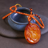 Engraved Phoenix Pendant Necklace — Symbol of Resilience and Auspicious Rebirth in Life's Transitions