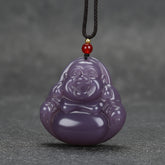 Imitation Jade Purple Character Pendant — Symbol of Inner Renewal and Inherited Wisdom
