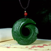 Imitation Artificial Jade Necklace - Lucky Turning Point for Couples Gift