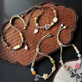 Bohemian Ceramic Bead Bracelet – Earthy Tones for Harmony & Style