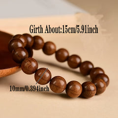 Six-Strand Sandalwood Mala Beads - Natural Energy for Spiritual Balance & Daily Wear