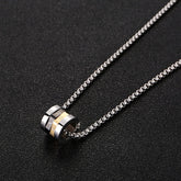 Men's Stainless Steel Necklace - Universal Pendant Chain for Protection & Confidence - High-End Cool Accessories for Holidays