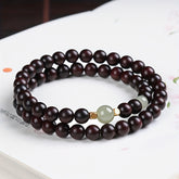 Double-Layer Natural Stone Prayer Bead Bracelet - Spiritual Harmony & Protection