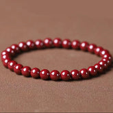 Cinnabar Couple Bracelet - Dual Blessing of Sweetness & Harmony for Mindful Connections