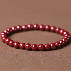 Cinnabar Couple Bracelet - Dual Blessing of Sweetness & Harmony for Mindful Connections