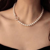 1pc Luxury Pearl Necklace - Bohemian Style for Inner Peace & Spiritual Growth