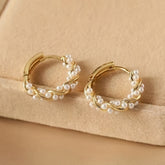 Vintage Boho Copper Hoop Earrings - Earth Day Harmony & Couple's Energy