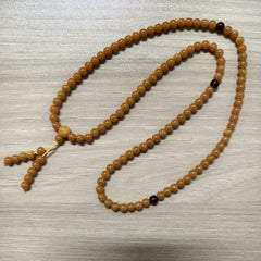 108 Natural Amber Beads Bracelet - Spiritual Healing & Meditation Energy