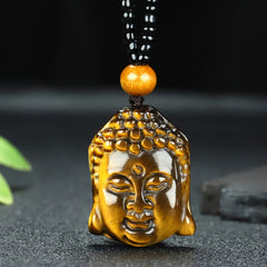 Natural Tiger Eye Necklace - Elegant Pendant for Protection & Prosperity Energy