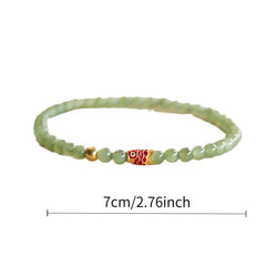 Bohemian Koi Fish Bracelet - Green Gemstone for Luck & Harmony