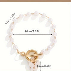 Bohemian Acrylic Bracelet with Butterfly Clasp - Daily Wear for Energy Protection & Spiritual Growth
