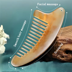 Natural Sheep Horn Comb - Energy Harmony & Wellness Enhancement