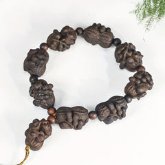 Natural Agarwood Peanut Bracelet - Symbolizes More Blessings & Good Fortune | Spiritual Energy Enhancement