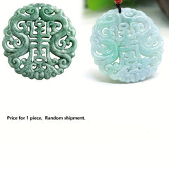 Stone Hollow Zodiac Dragon Sign Pendant – Traditional Symbol for Harmony & Prosperity