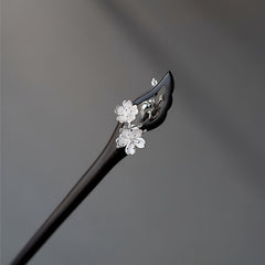 1pc Daily Updo Atmosphere Ancient Style Hanfu Cheongsam Updo New Chinese Silvery Lotus Hairpin - Elegant Traditional Hair Accessory for Cultural Events