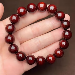1pc Bohemian Sandalwood Beaded Bracelet - Natural Wooden Beads for Spiritual Healing & Mindfulness