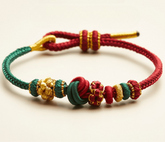 Tribal Royal Dimple Knot Braided Bracelet – Symbol of Love & Friendship Energy