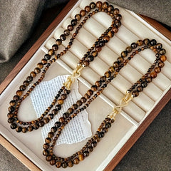 Trendy Vintage Bead Necklace - Christmas Gifts with Spiritual Energy for Holiday Party & Casual Layering