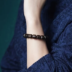 11mm Wooden Beaded Bracelet - Chakra Balancing & Natural Energy for All Seasons