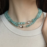 Everyday Elegance Natural Stone Necklace - Enhances Spiritual Energy & Harmony