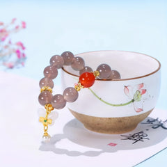 Elegant Agate Crystal Bracelet Vintage Chinese Style Energy Balance