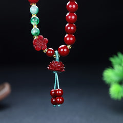 Bohemian Cinnabar Bracelet Zodiac Year Gift Energy Balance