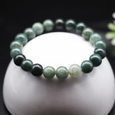 Natural Myanmar Jade Beaded Bracelet - Spiritual Energy & Harmony