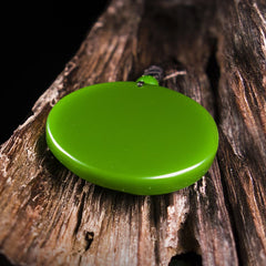 Natural Stone Tai Chi Bagua Pendant Necklace - Yin-Yang Symbol for Martial Arts & Feng Shui Energy