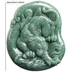 Elegant Natural Stone Carved Tiger Pendant – Symbol of Strength & Prosperity