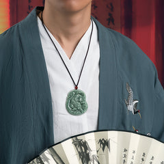 Elegant Natural Stone Carved Tiger Pendant – Symbol of Strength & Prosperity