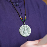 Nine Dragon Guardian Lord Stone Pendant – Ancient Symbolism for Protection & Prosperity