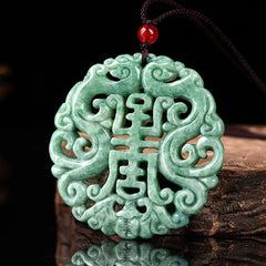 Stone Hollow Zodiac Dragon Sign Pendant – Traditional Symbol for Harmony & Prosperity
