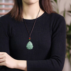 Natural Rose Quartz Pendant Necklace - Harmony & Growth Energy for Daily Wear