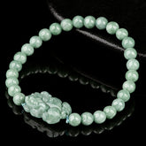 Natural Stone Small Pixiu Hand String Bead Bracelet - Energy Protection & Abundance