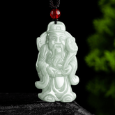 Stone Pendant with Rope Chain – Bohemian Amulet for Wealth & Spiritual Connection