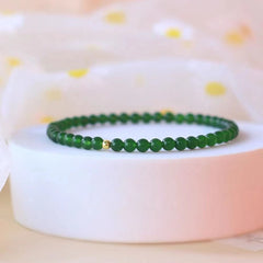 Bohemian Green Stone Bracelet - Natural Energy for Daily Harmony & Spiritual Balance