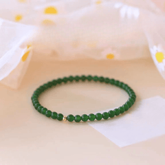 Bohemian Green Stone Bracelet - Natural Energy for Daily Harmony & Spiritual Balance
