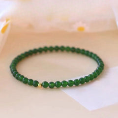 Bohemian Green Stone Bracelet - Natural Energy for Daily Harmony & Spiritual Balance
