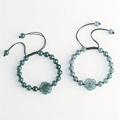 Pure Handmade Woven Bracelet - Red & Black Couple's Energy Gift