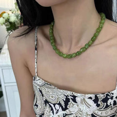 Perfect for Every Season and Occasion Green Peridot Elegant Necklace: Christmas Gift Idea