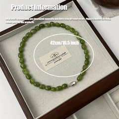 Perfect for Every Season and Occasion Green Peridot Elegant Necklace: Christmas Gift Idea