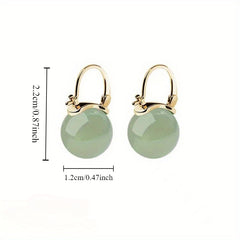 Elegant Earrings with 18K Gold Plating - Daily Wear for Spiritual Harmony & Emotional Balance