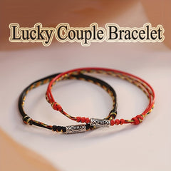 Red & Black Knots Lucky Charm Bracelets - Bohemian Couple Gifts for Mind-Body-Spirit Balance
