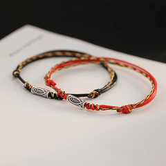 Red & Black Knots Lucky Charm Bracelets - Bohemian Couple Gifts for Mind-Body-Spirit Balance